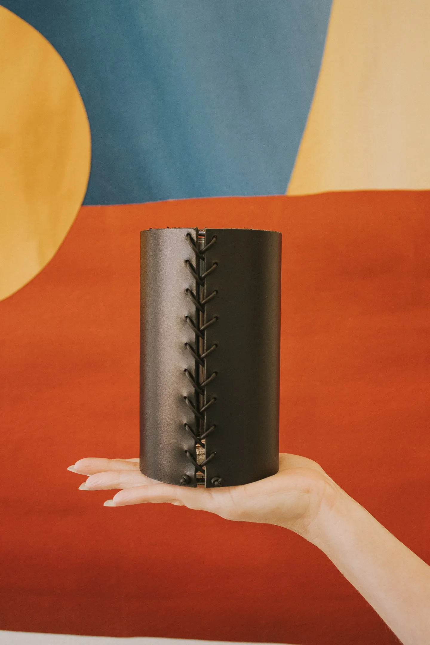 Leather Vase