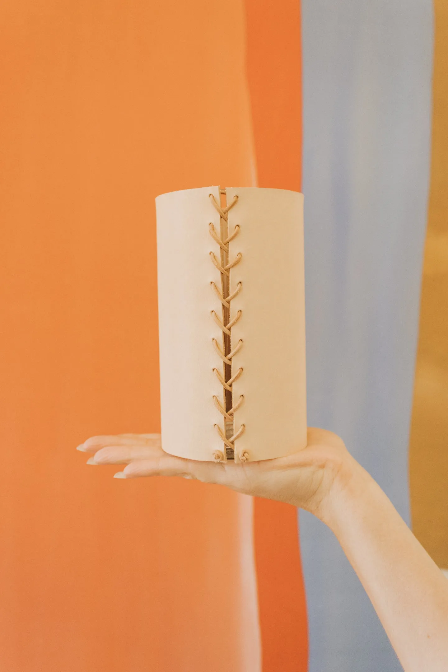 Leather Vase