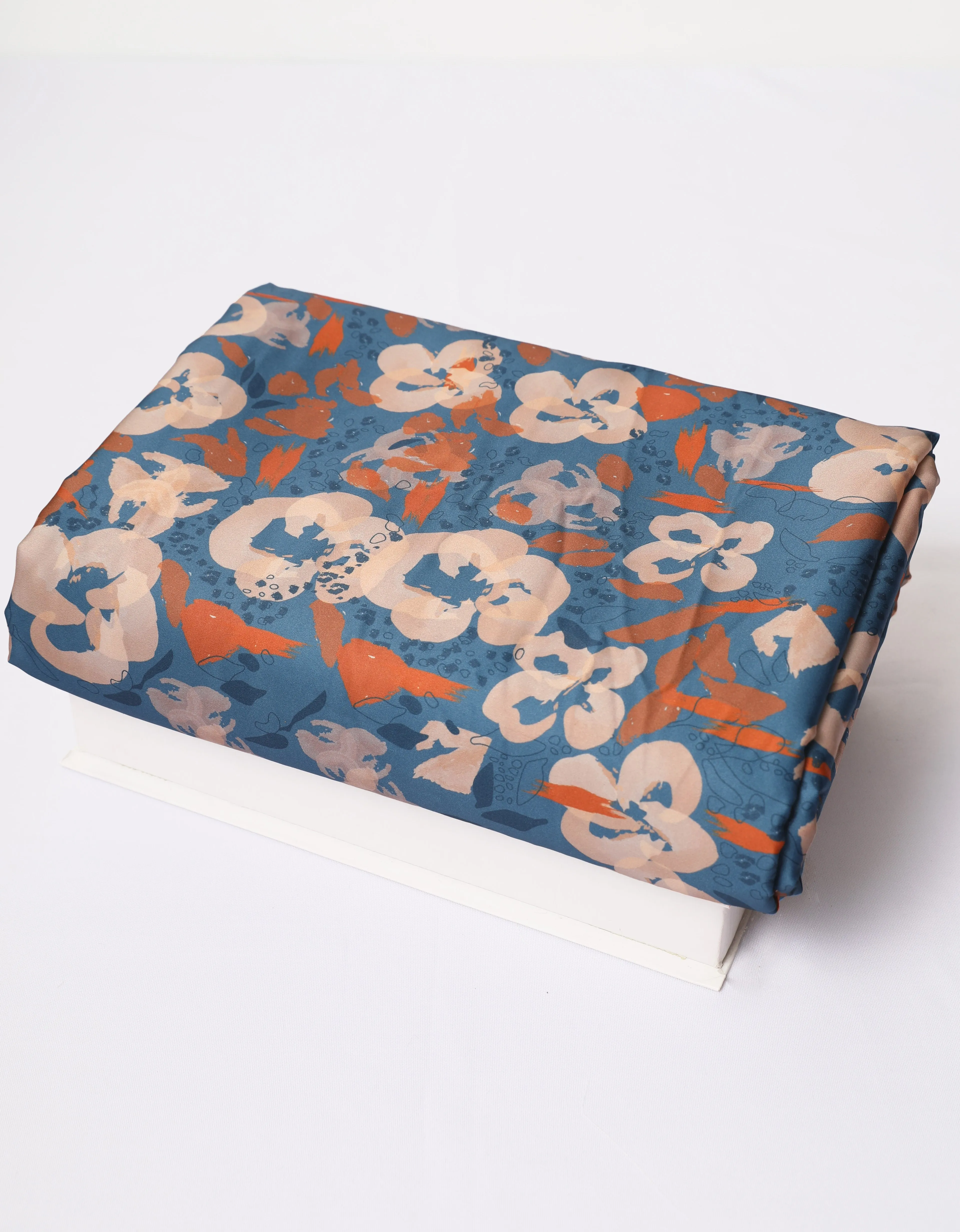 LIORA SATIN - 4 METERS (STEEL BLUE)