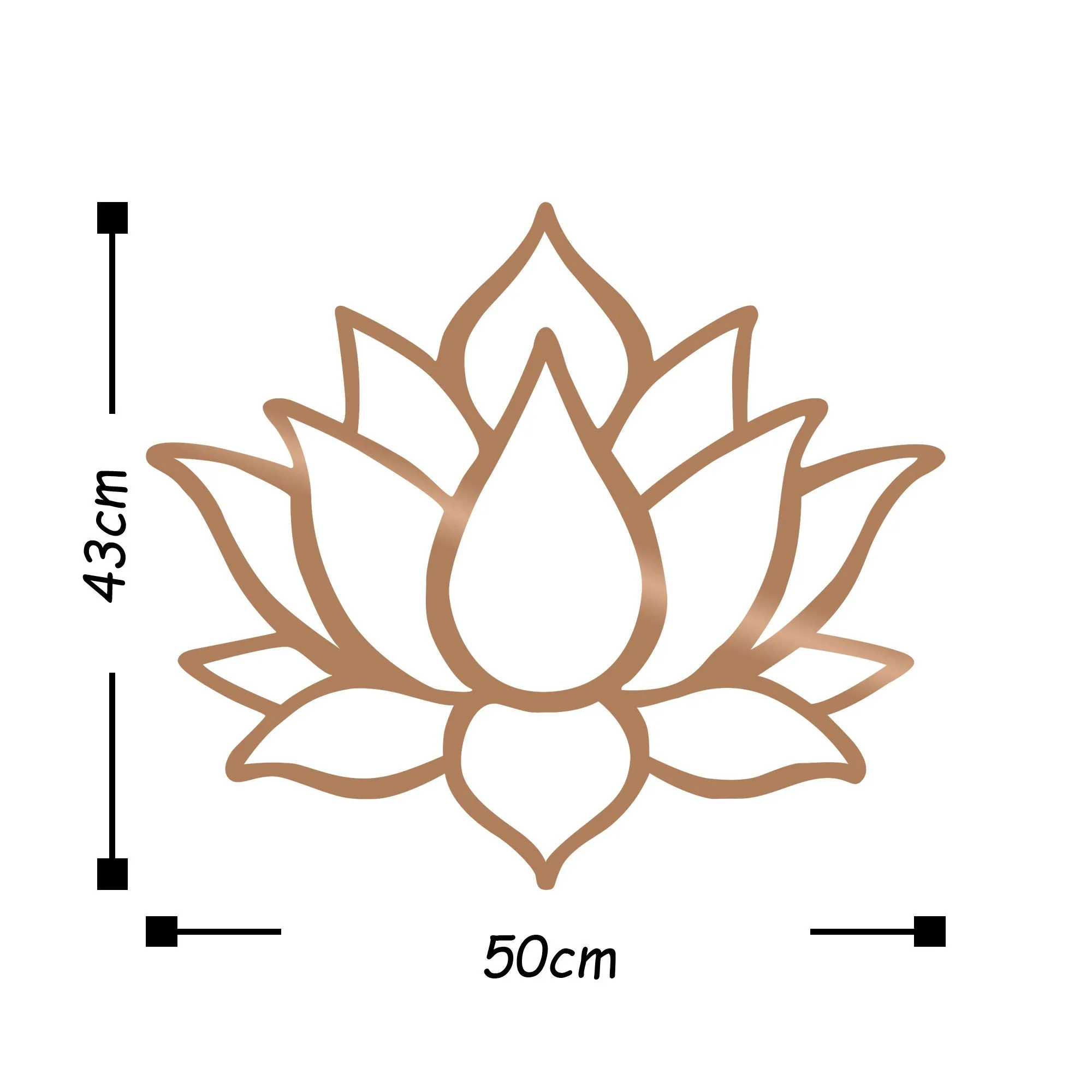 LOTUS FLOWER 1 - COPPER