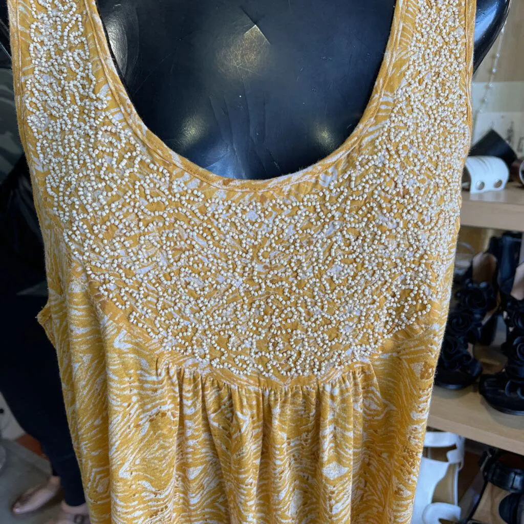 Lucky Brand beaded tank XL