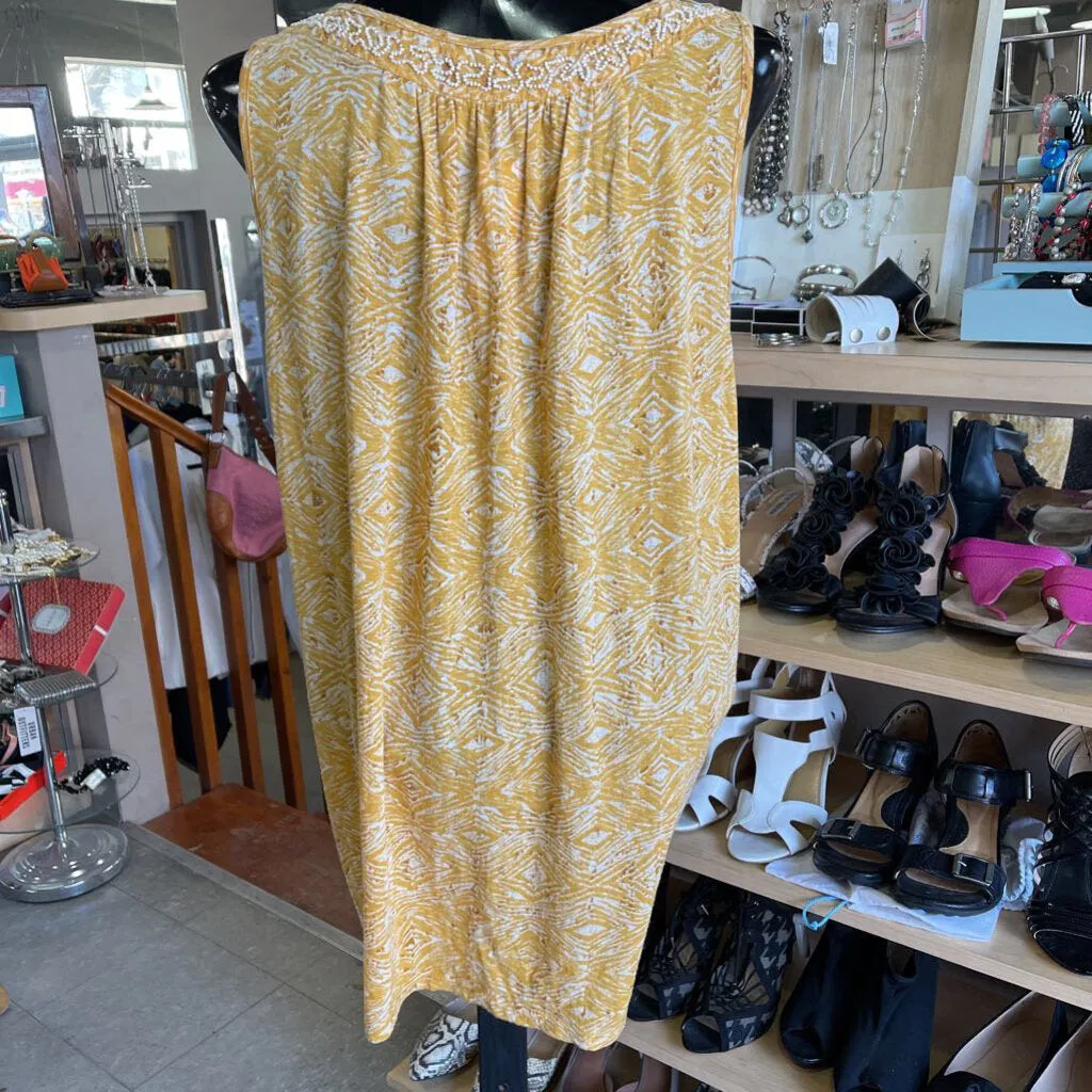 Lucky Brand beaded tank XL