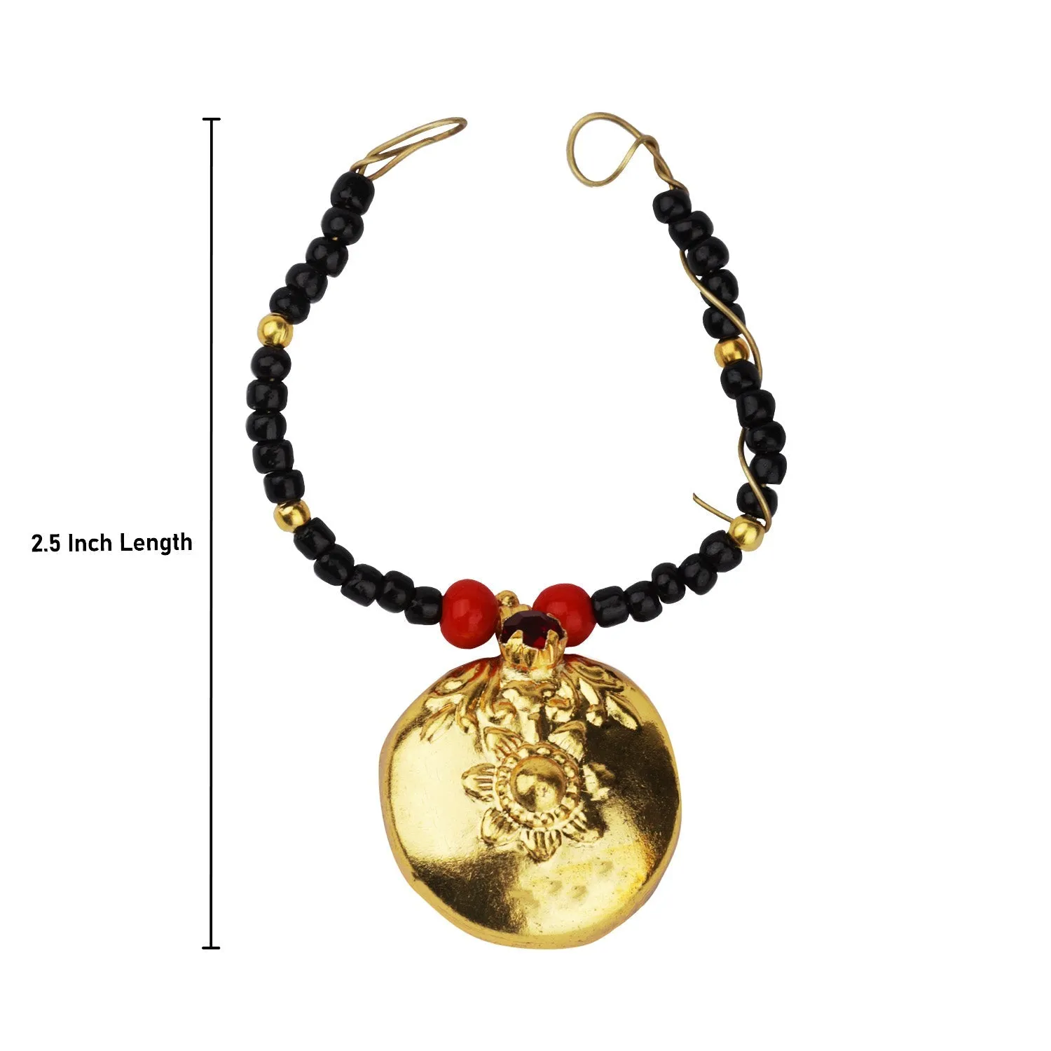 Mangal Sutra - 2.5 Inch | Golden Polish Thali/ Hindu Thali for Deity