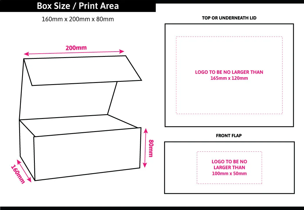 Matt Baby Blue Foil Printed Boxes 160x200x80mm