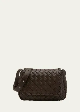 Men's Cobble Padded Intrecciato Small Crossbody Bag