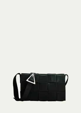 Men's Leather Cassette Crossbody Bag