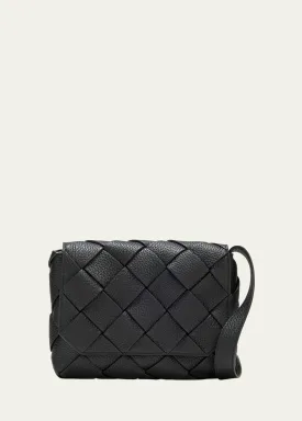 Men's Small Intreccio Leather Crossbody Bag