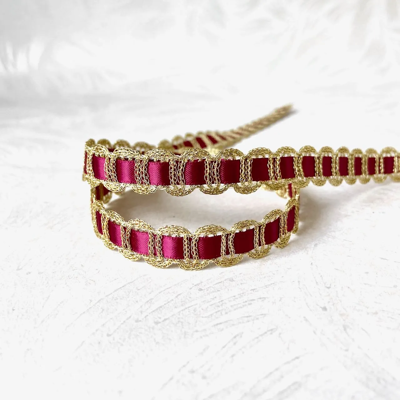 Metallic Braid with Inset - Multiple Colorways