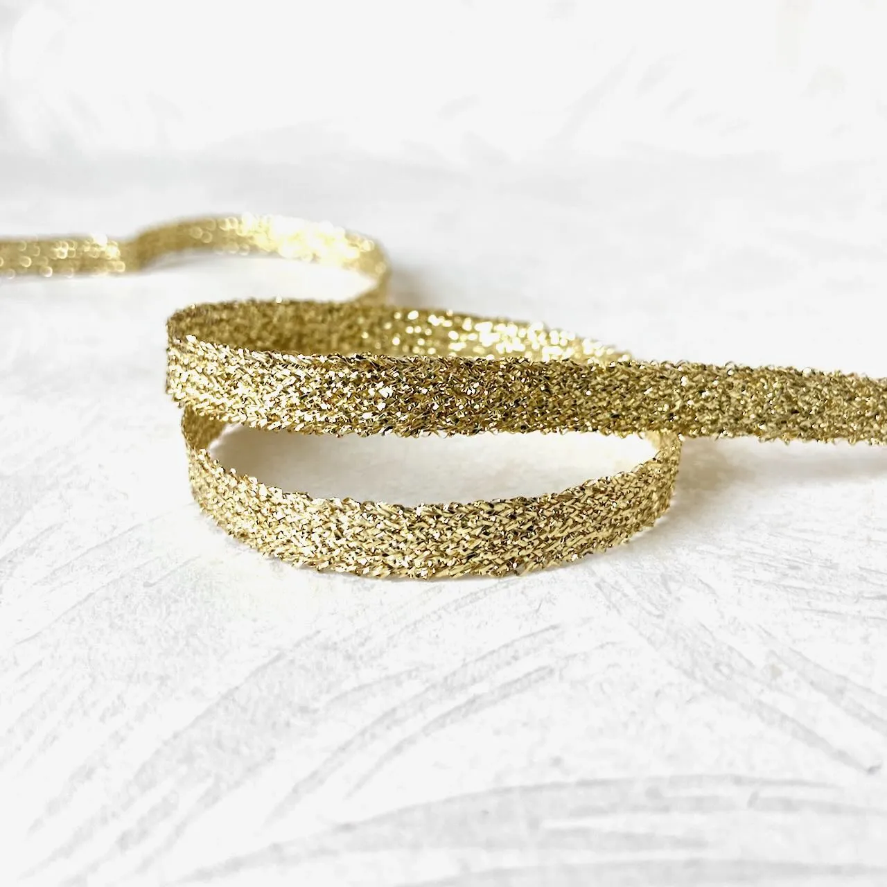 Metallic Gold Flat Braid