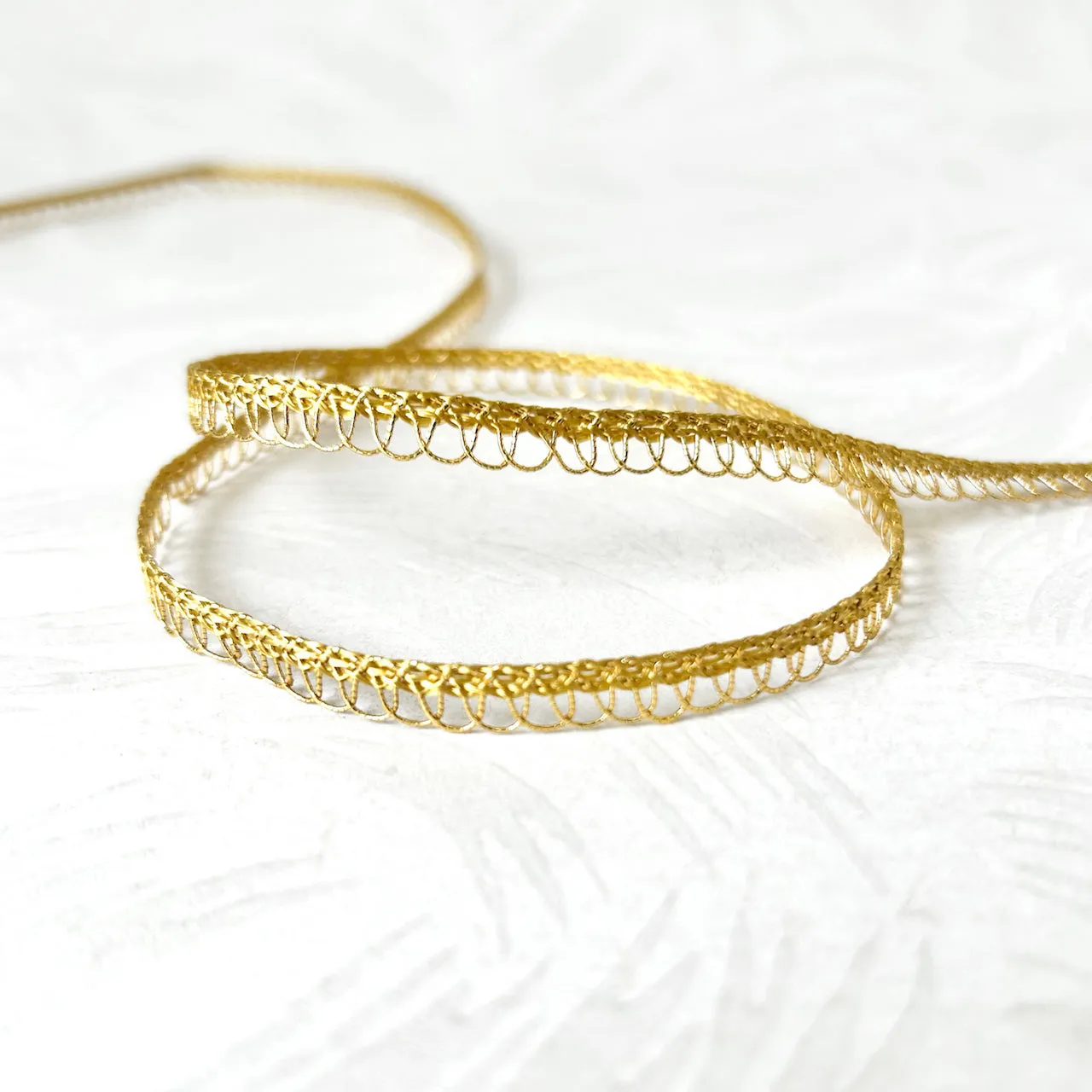 Metallic Gold Loop Braid
