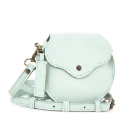 MK211536 - All Leather Nano Luna Crossbody Bag Mint