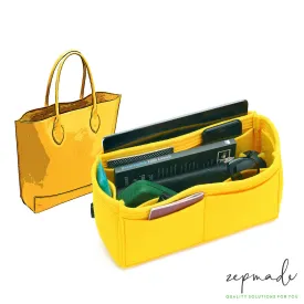 Mulberry Blossom Tote Organizer Insert, Classic Model Bag Organizer with Exterior Pockets