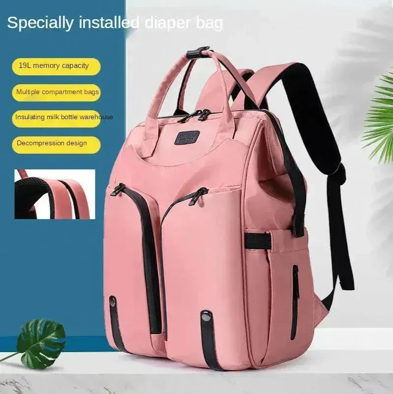 Multi-functional Large Capacity Baby Diaper Bag