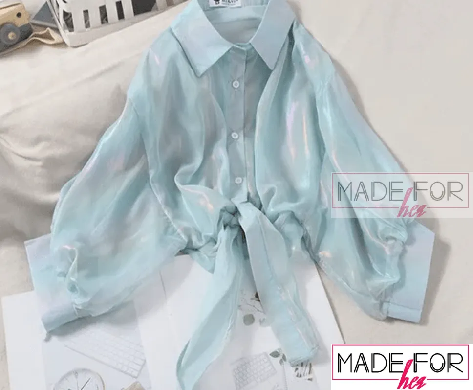 Naina In Our Metallic Shirt