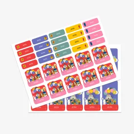 Name Labels / Gift Stickers - Paw Party