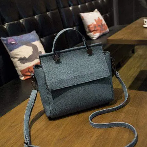 New Arrival Vintage Trapeze  Tote Women Leather Handbags