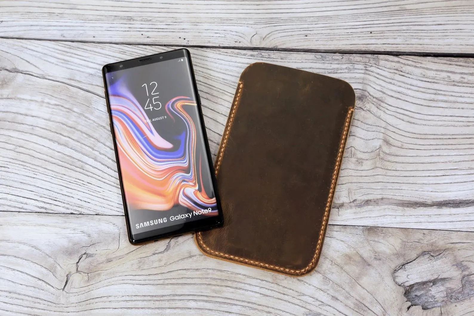 Personalized Leather phone case sleeve pouch for Samsung Galaxy phone S24 S23 S22 S21 ultra plus , Note 20 10
