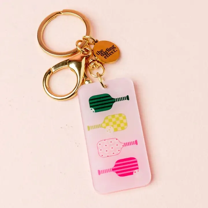 Pickleball Acrylic Keychain