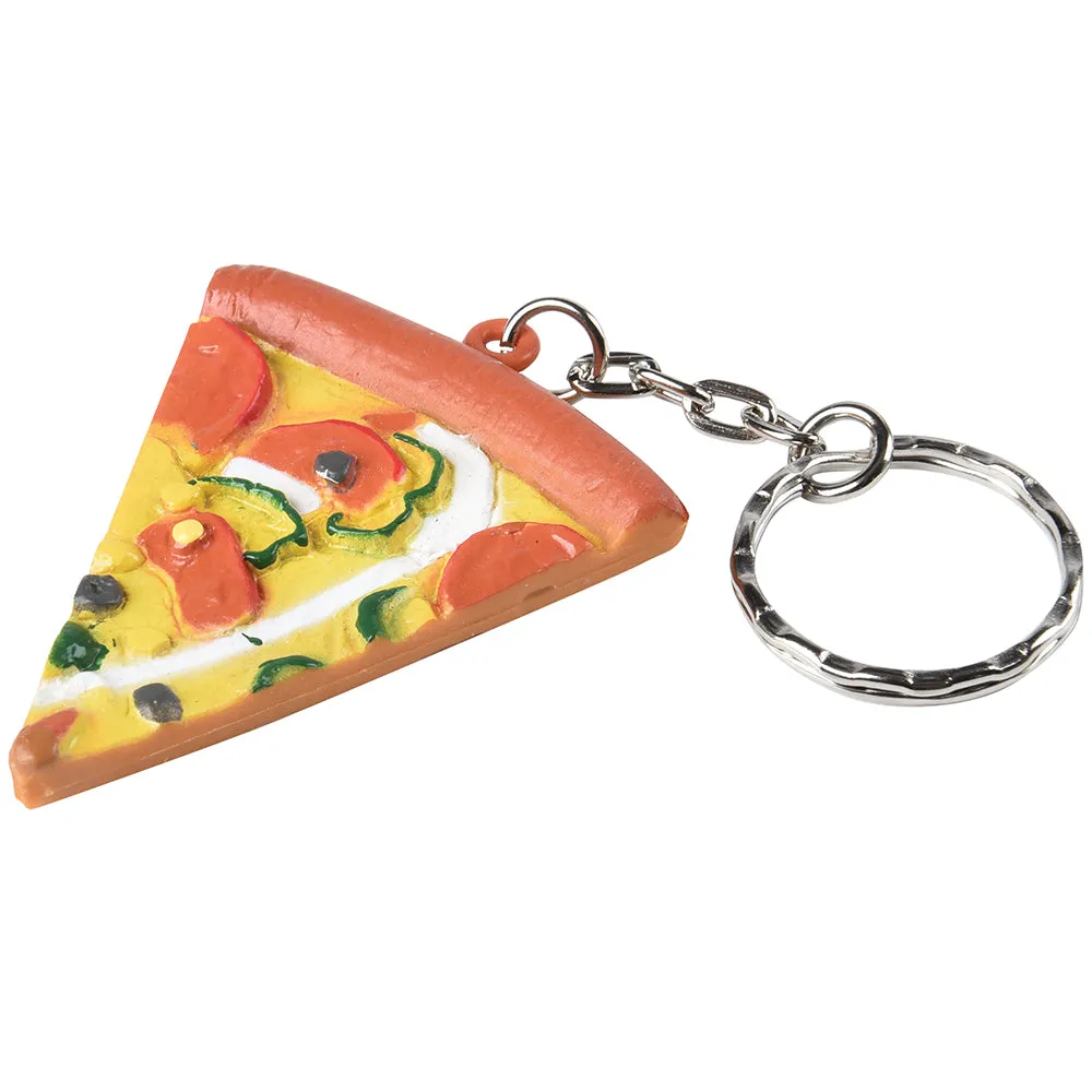 Pizza Keychains Novelty (One Dozen)
