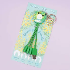 Pochacco Multi-Charging Cable Keychain