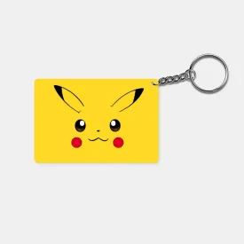 Pokemon - Anime Pikachu (Close Up): Printed Rectangle Keychain