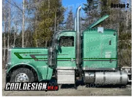 Sage Green Overhook Peterbilt Stripe Kit