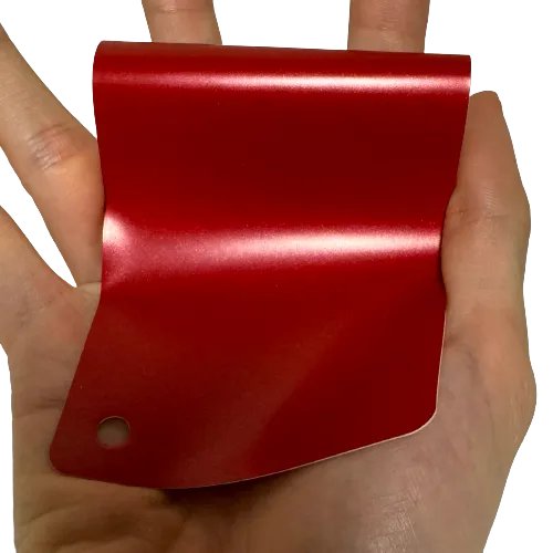 Satin Metallic Red Vinyl Wrap