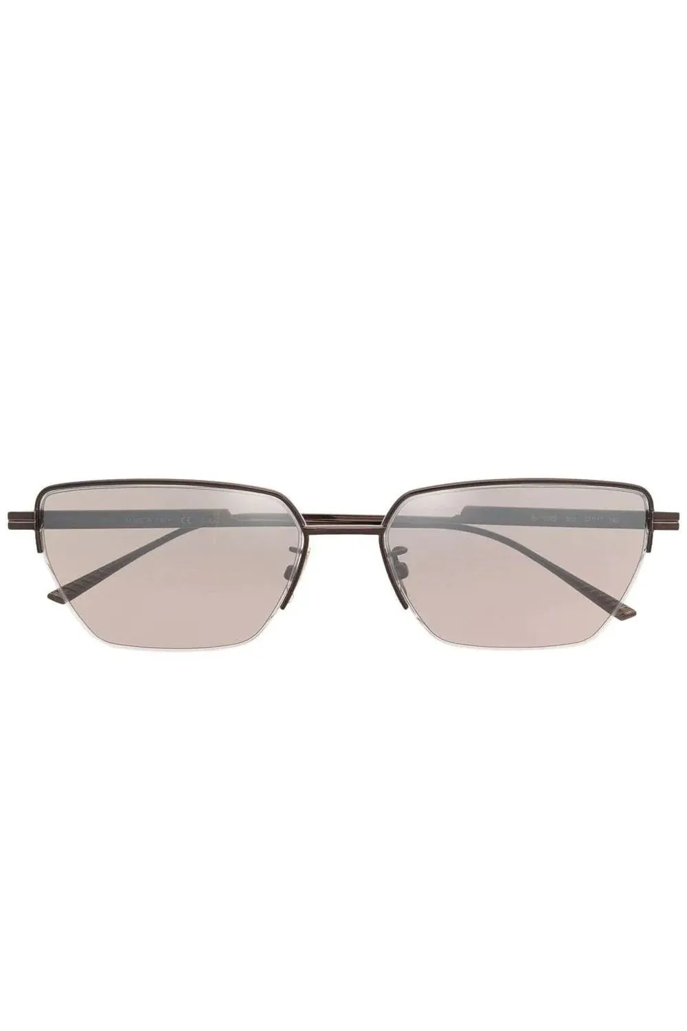 Semi Rimless Sunglasses - Brown
