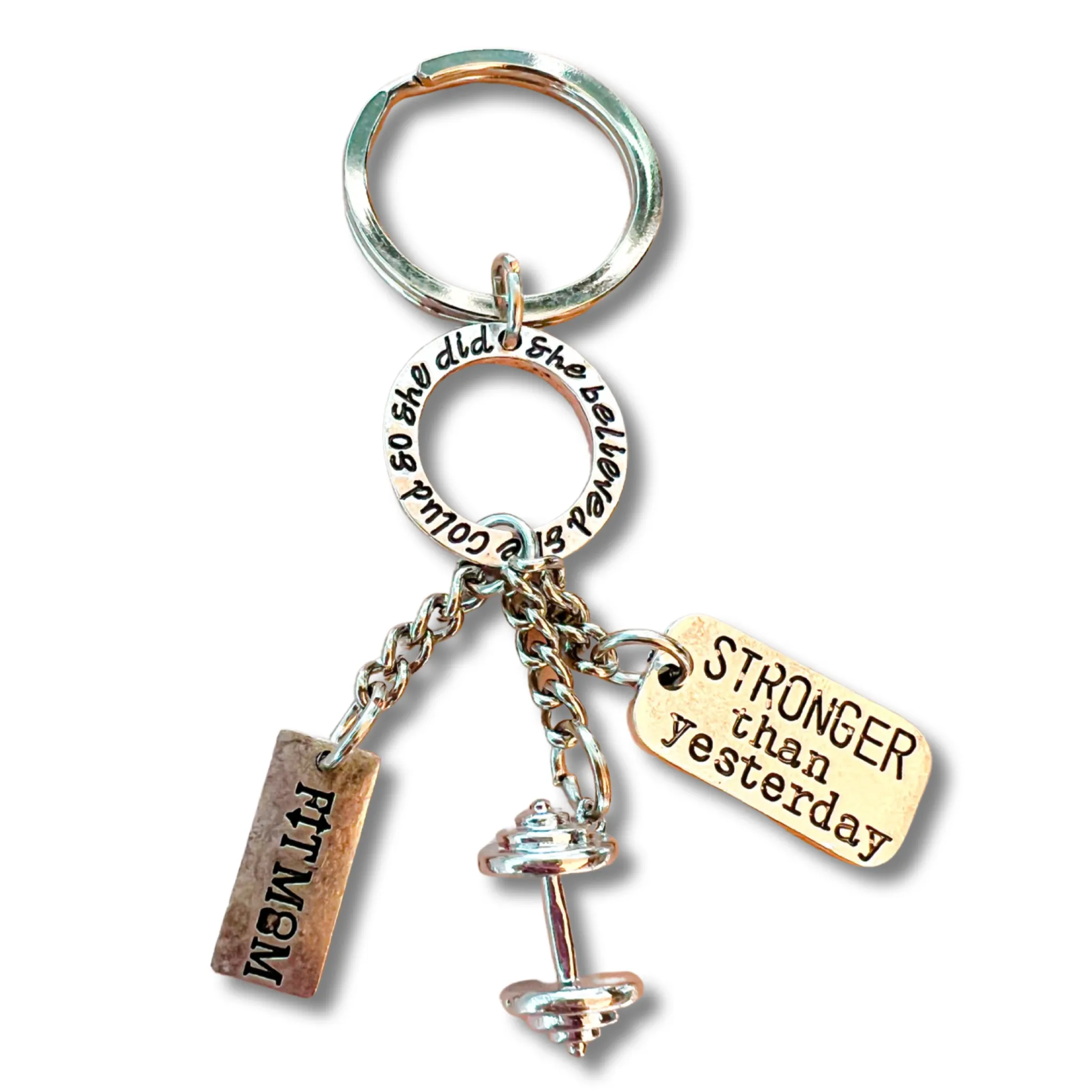 She Believed She Could So she did Keychain