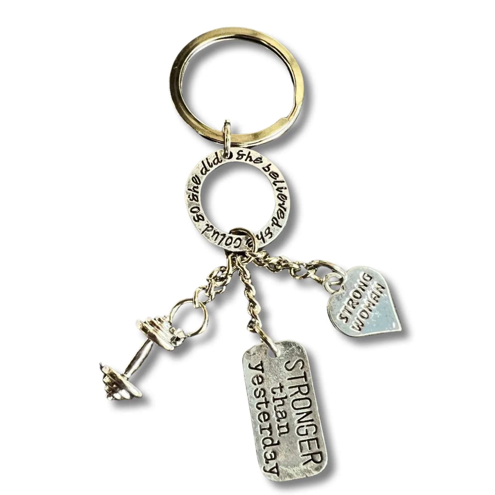 She Believed She Could So she did Keychain