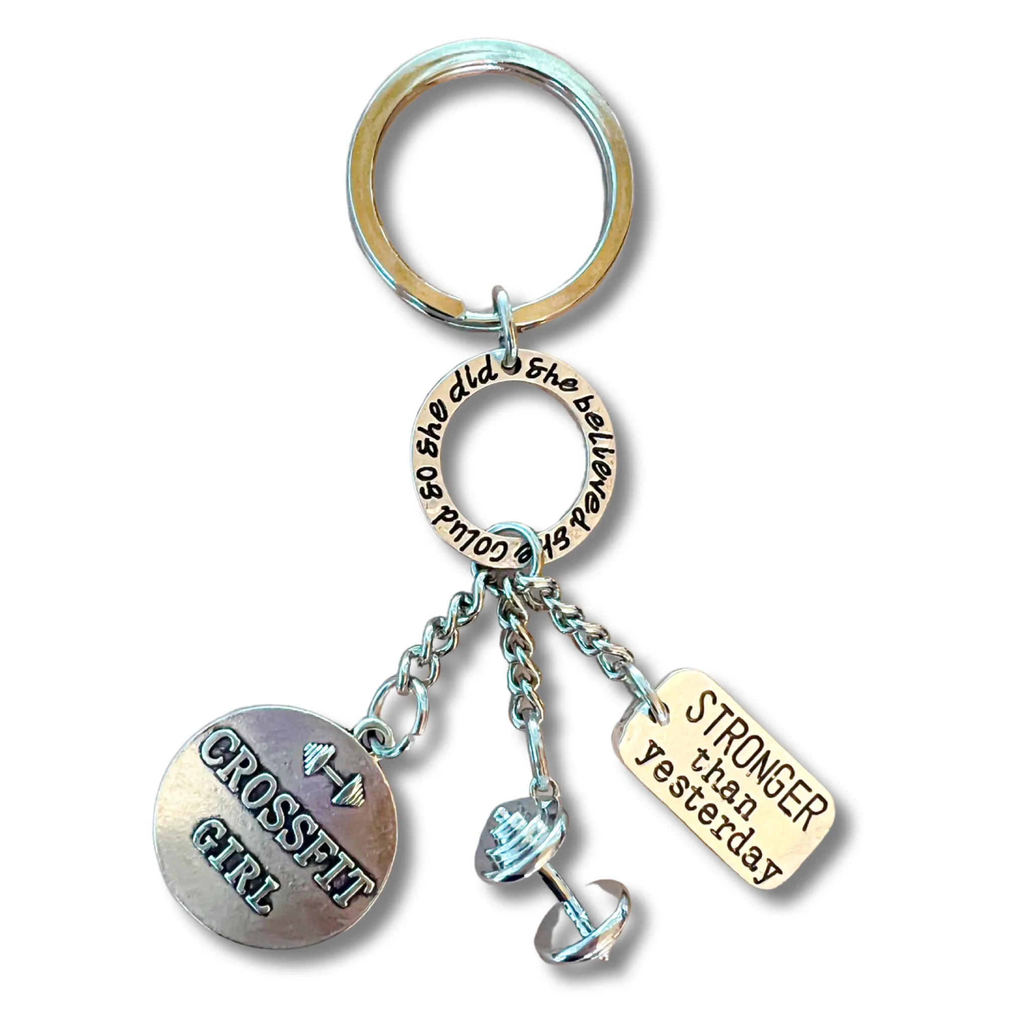 She Believed She Could So she did Keychain