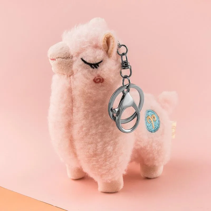 Sleepy Alpaca Keychains