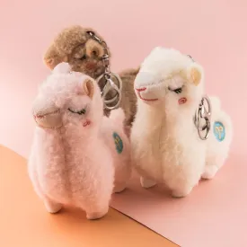 Sleepy Alpaca Keychains