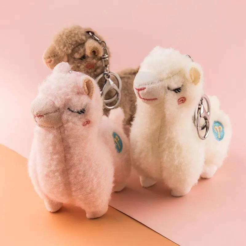 Sleepy Alpaca Keychains