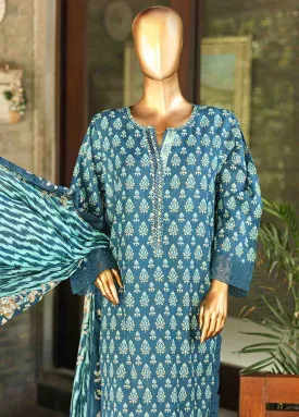 SMLF-630-Emb- 3 Piece Embroidered Stitched Suit
