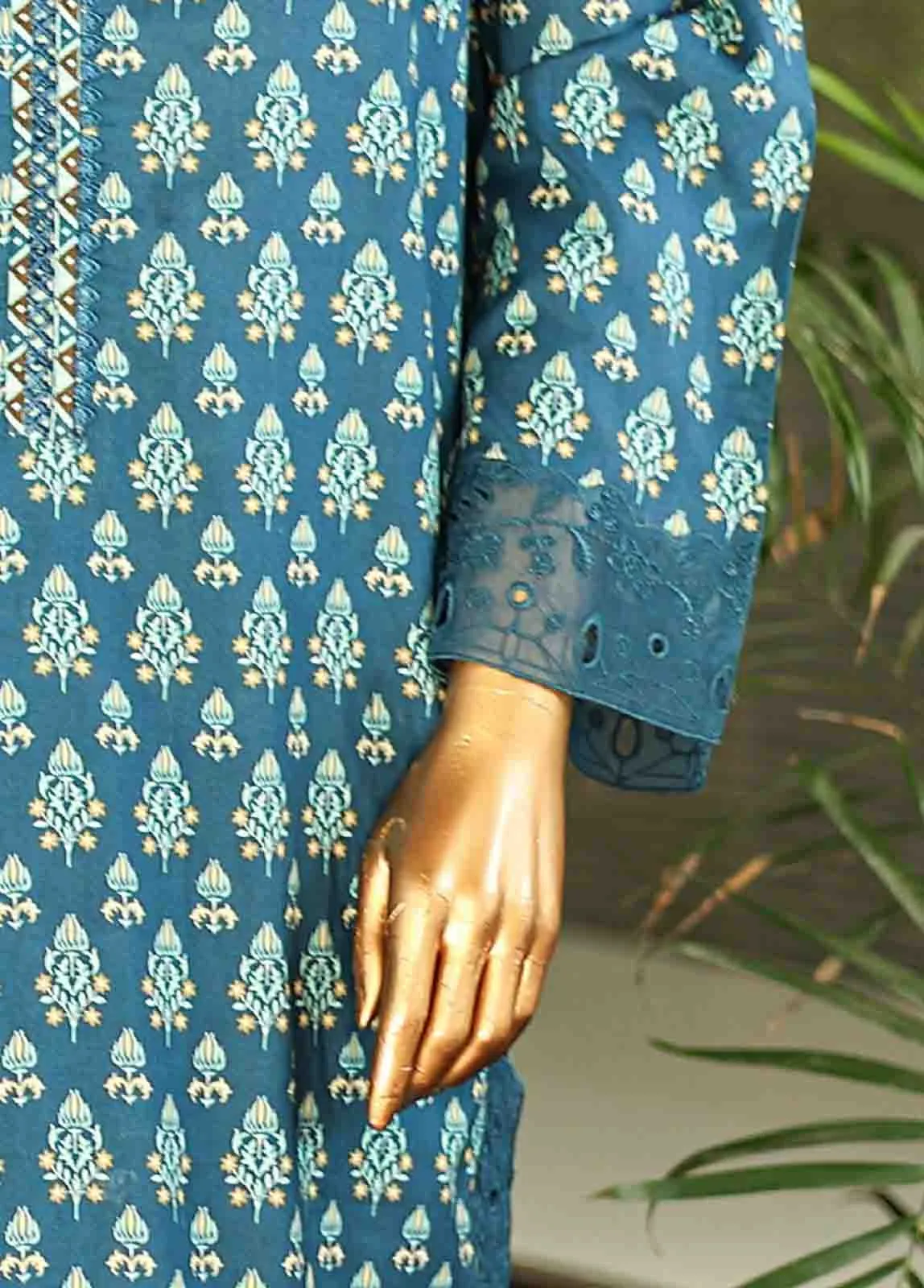 SMLF-630-Emb- 3 Piece Embroidered Stitched Suit