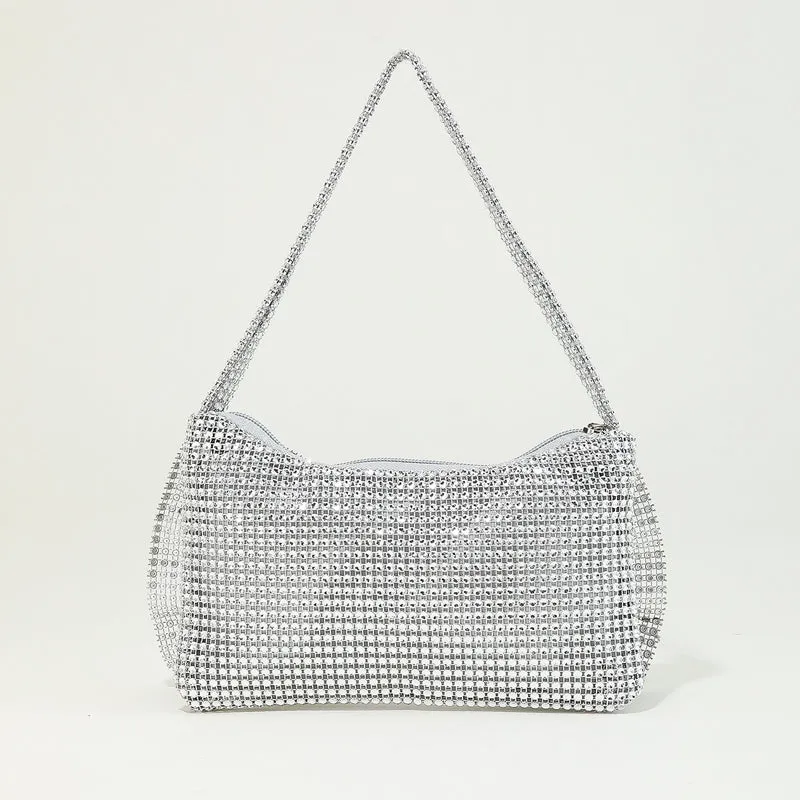 Sparkling Sequins Rhinestone Bow Party Handbag