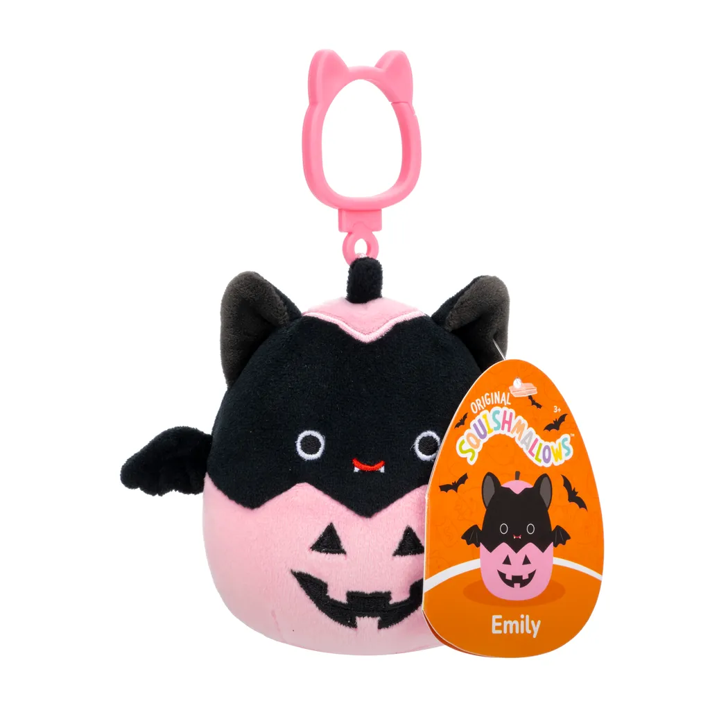 Squishmallows Halloween Emily the Bat Keychain