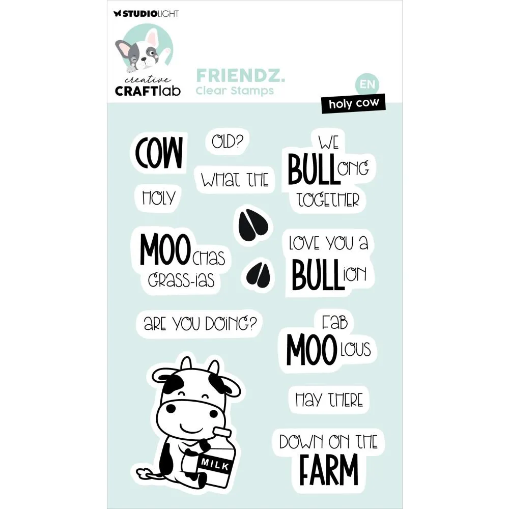 Studio Light Friendz Clear Stamp Nr. 599, Holy Cow