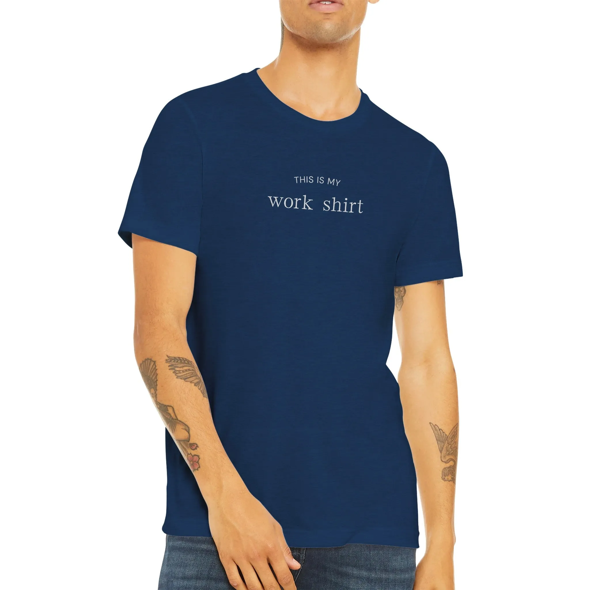This is my Work Shirt - Triblend Unisex Crewneck T-shirt