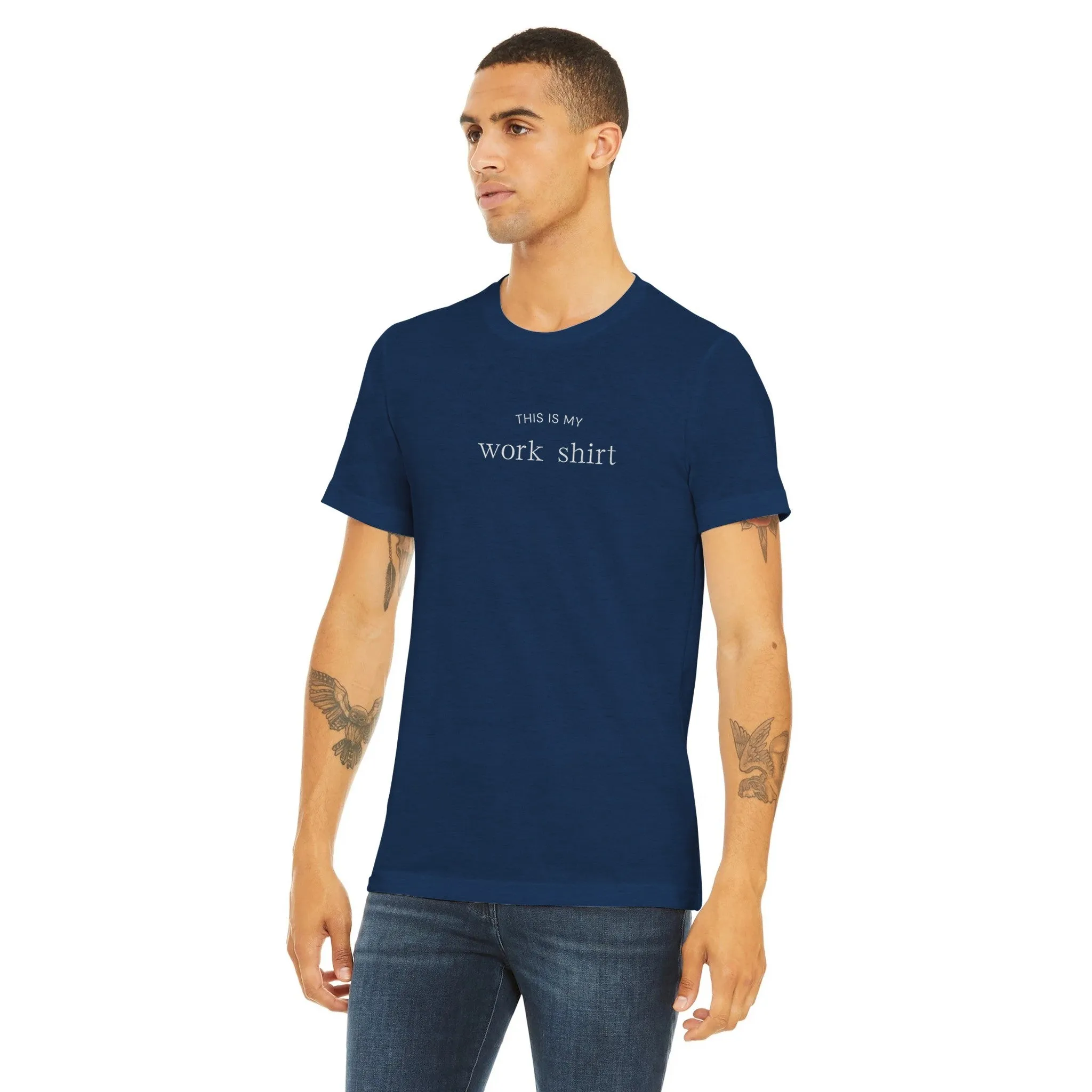 This is my Work Shirt - Triblend Unisex Crewneck T-shirt