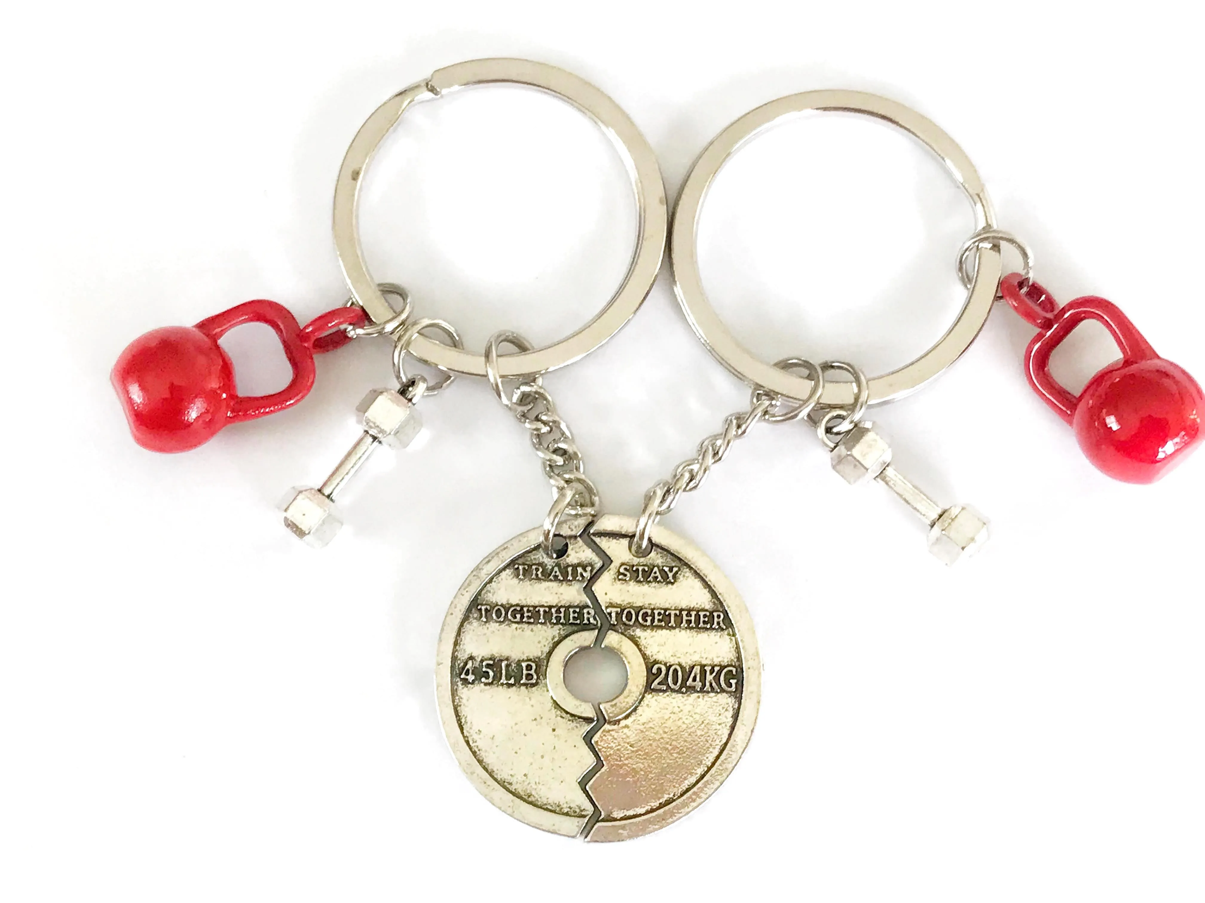 Train Together Stay Together Partner Keychains