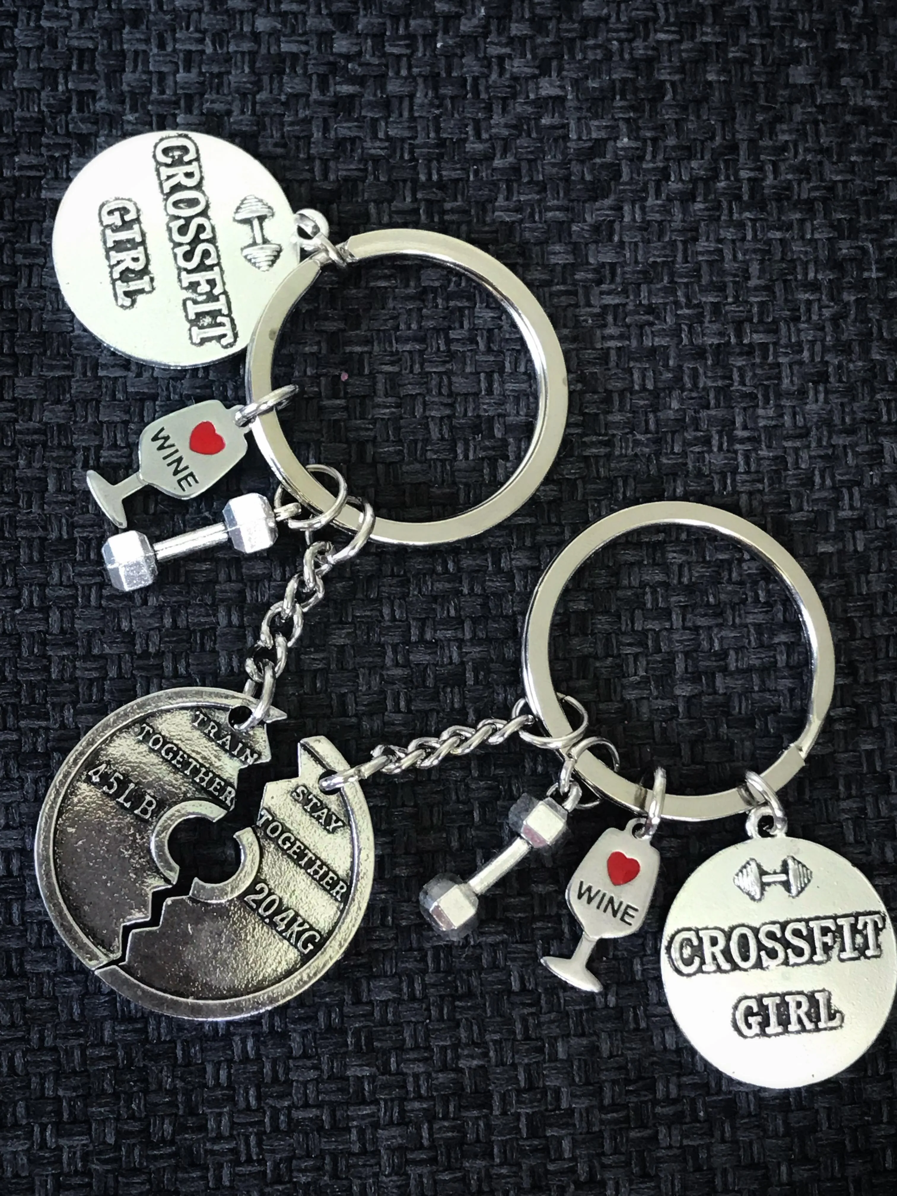 Train Together Stay Together Partner Keychains