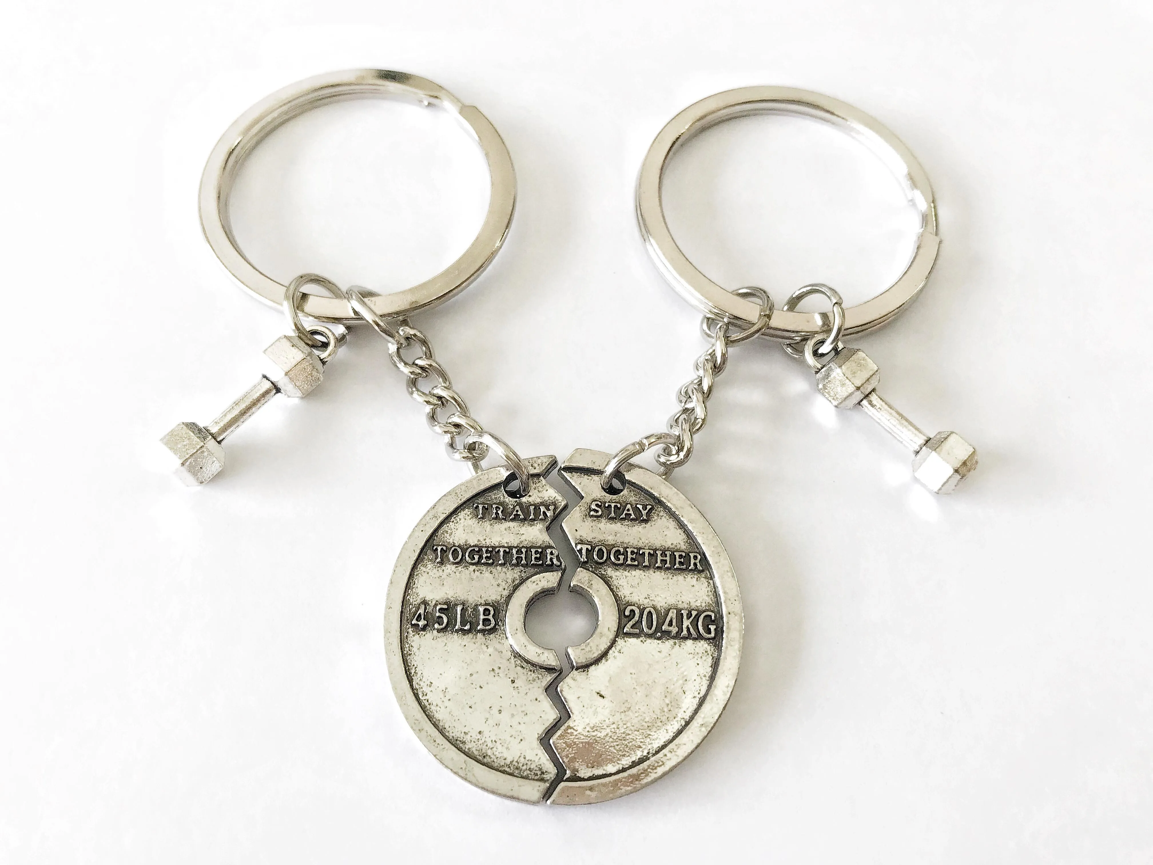 Train Together Stay Together Partner Keychains