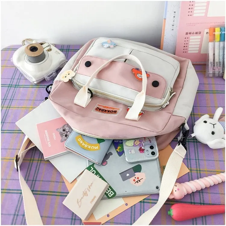 Two Tone Pastel Adventure Side Bag | NEW