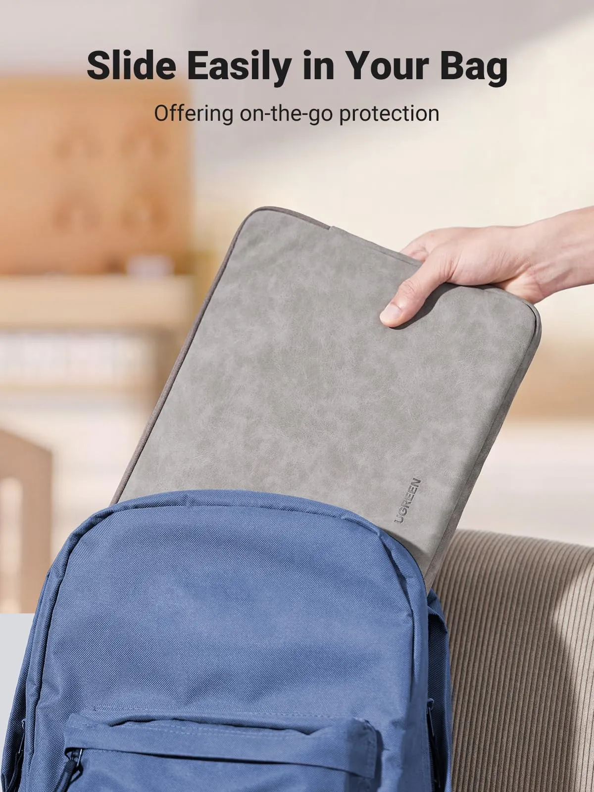 UGREEN 13-14 Inch Laptop Sleeve, Shockproof & Water Resistant Laptop Case