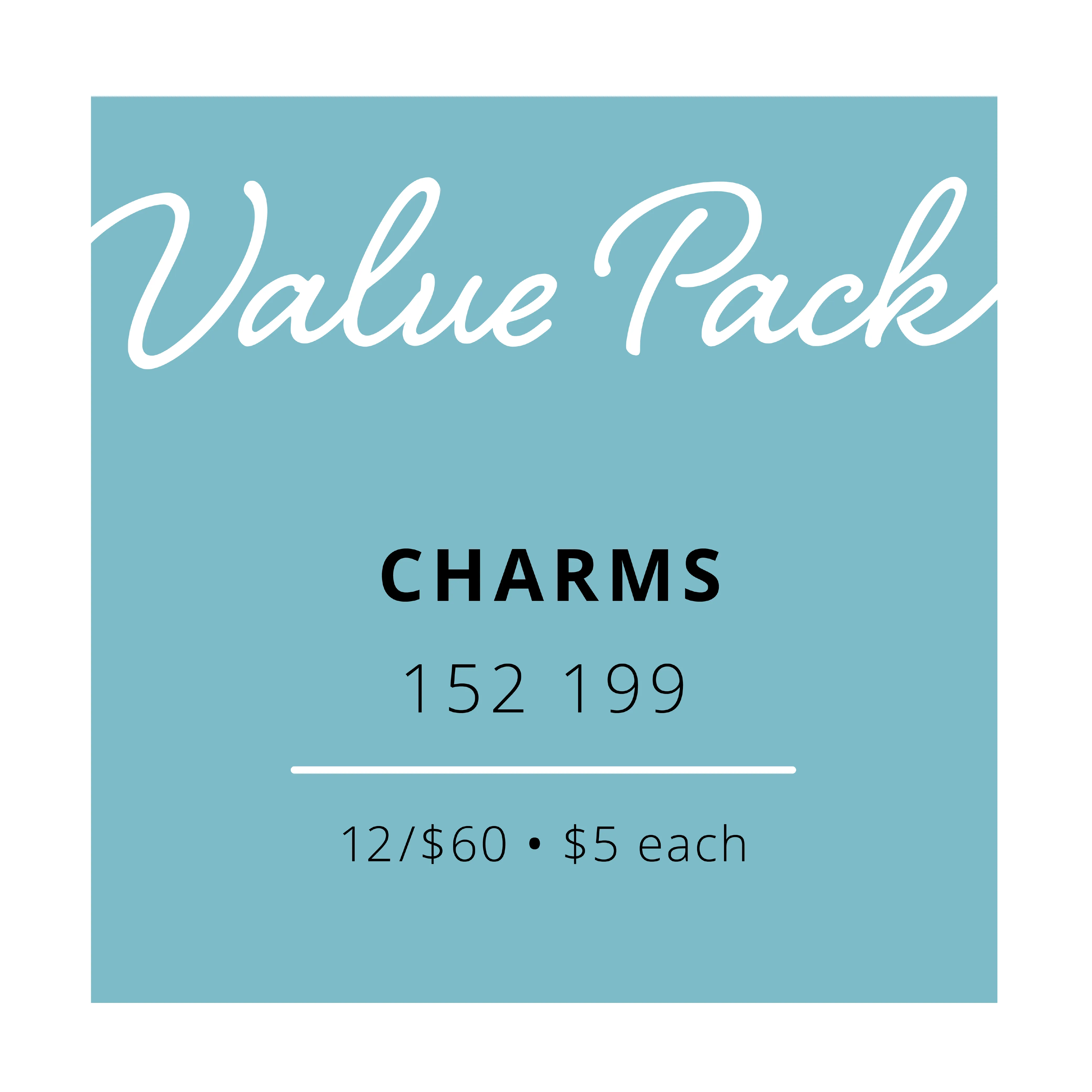 Value Pack Charms | 20/$80 (Wholesale Only)