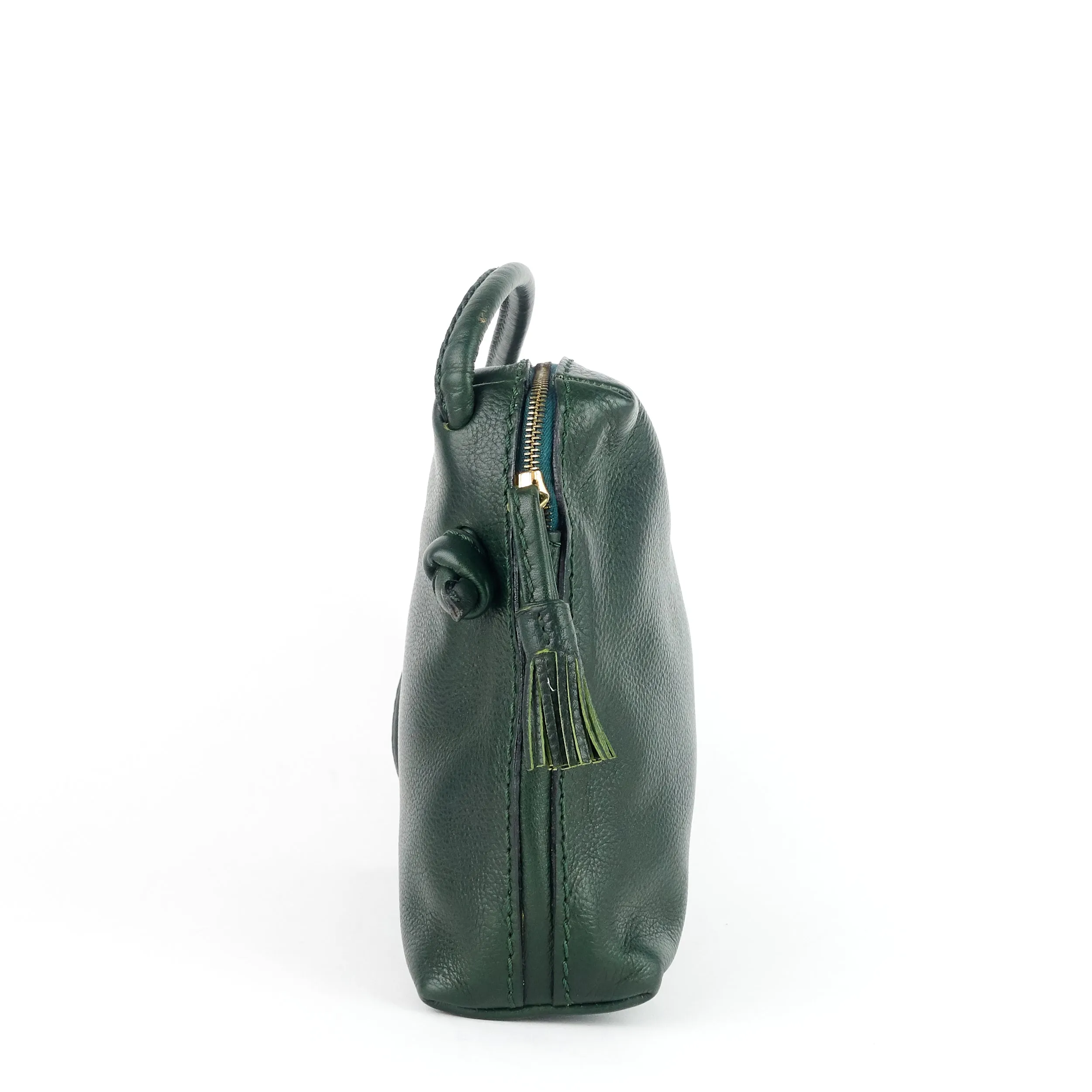 Vintage Cervo Leather Crossbody Bag