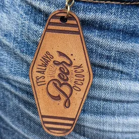 Vintage Motel Key Keychain | It's always beer o'clock
