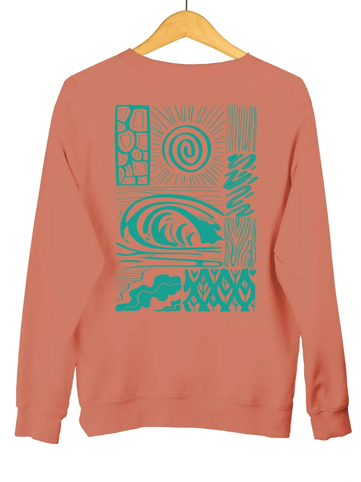 Wander | Back Printed Unisex Sweatshirt